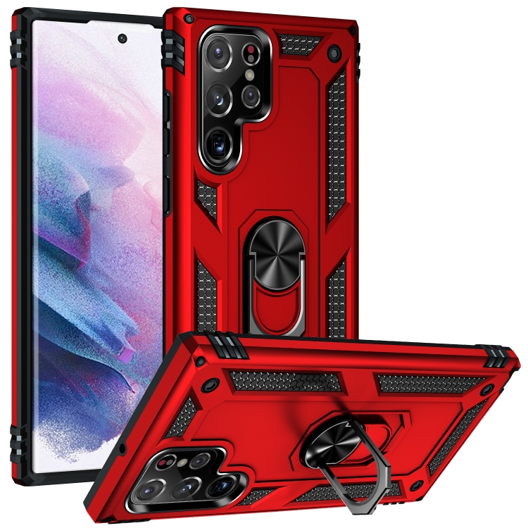 

For Samsung Galaxy S23 Ultra 5G Shockproof TPU + PC Phone Case(Red)