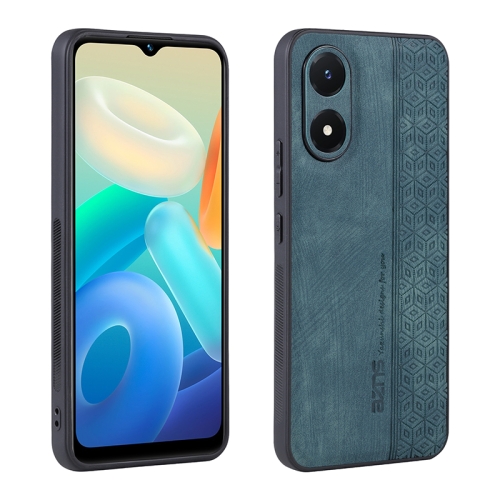 

For vivo Y02s 4G / Y16 4G AZNS 3D Embossed Skin Feel Phone Case(Dark Green)