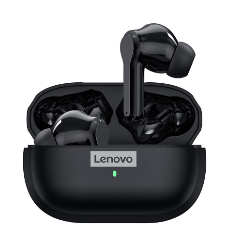 

Lenovo LP1S TWS Wireless Bluetooth 5.0 Waterproof Sport Noise Reduction HIFI Bass Earphone with Mic(Black)