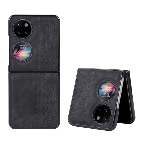 For Huawei Pocket S / P50 Pocket AZNS 3D Embossed Skin Feel Phone Case(Black)
