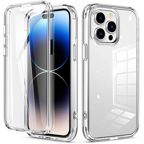 

For iPhone 14 Pro 360 Full Body Clear Phone Case(Transparent)