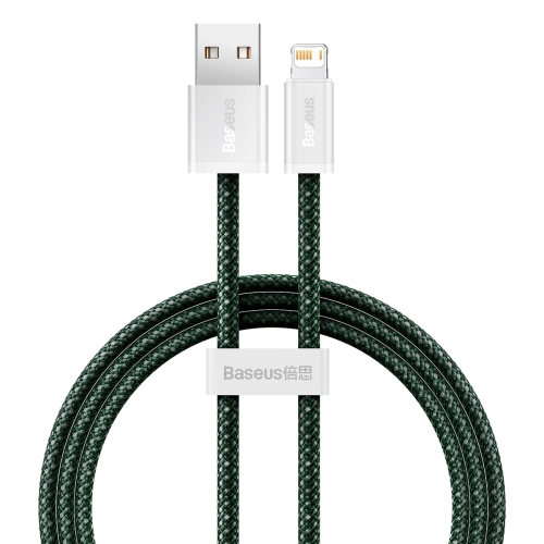 

Baseus Dynamic 2 Series 2.4A USB to 8 Pin Fast Charging Data Cable, Cable Length:1m(Green)
