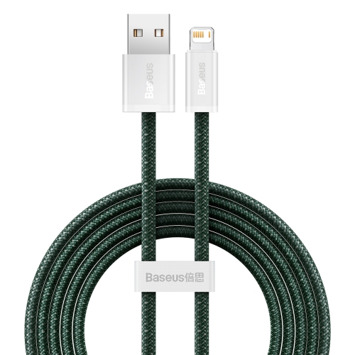 

Baseus Dynamic 2 Series 2.4A USB to 8 Pin Fast Charging Data Cable, Cable Length:2m(Green)