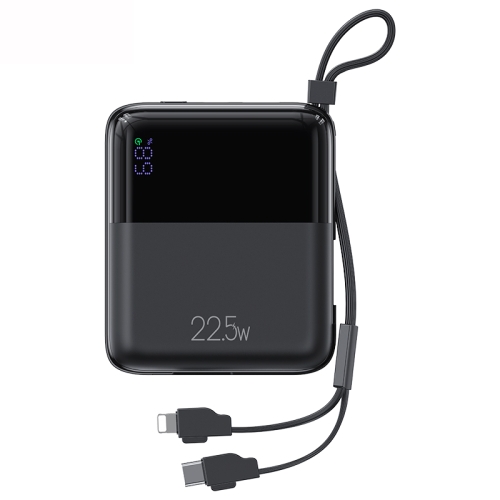 

USAMS US-CD186 PB69 10000mAh Digital Display Fast Charge Power Bank with Cable & Lanyard