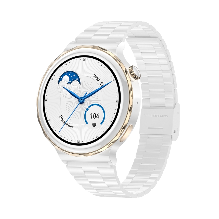 

Ochstin 5HK43 1.32 inch Round Screen Smart Watch Supports Bluetooth Call Function/Blood Oxygen Monitoring, Strap:Steel(Gold)