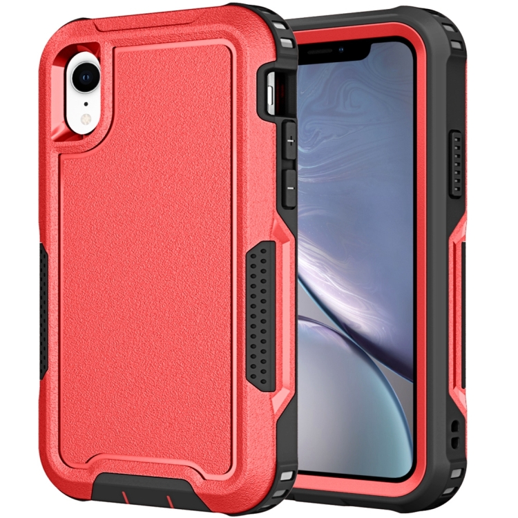 For iPhone XR in PC TPU Shockproof Phone Case(Red)