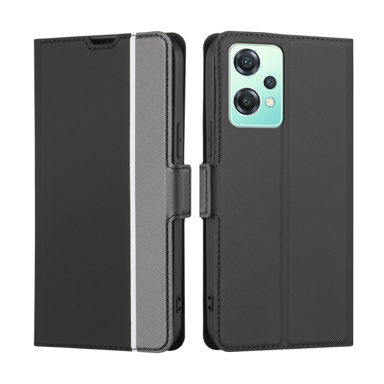 

For OPPO K10x 5G Twill Texture Side Buckle Leather Phone Case(Black)