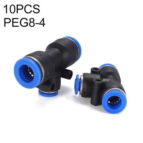 

PEG8-4 LAIZE 10pcs Plastic Y-type Tee Reducing Pneumatic Quick Fitting Connector