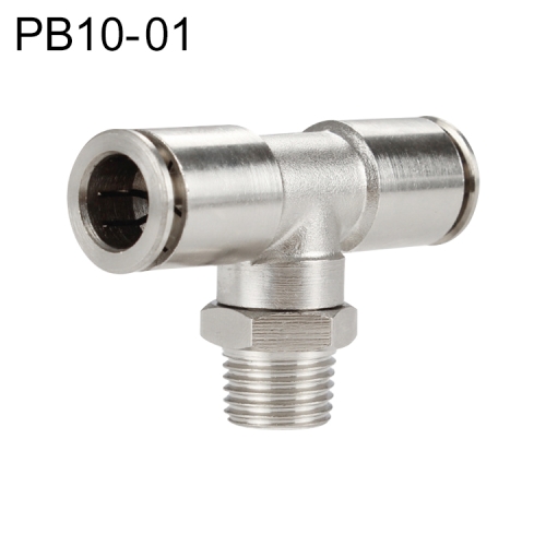 

PB10-01 LAIZE Nickel Plated Copper Male Tee Branch Pneumatic Quick Connector