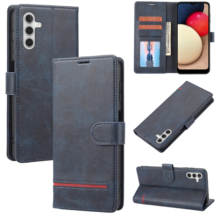 

For Samsung Galaxy A14 5G Classic Wallet Flip Leather Phone Case(Blue)