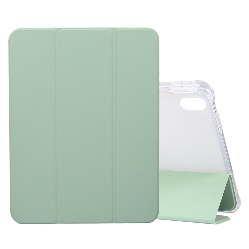 

For iPad 10th Gen 10.9 2022 3-folding Electric Pressed Skin Texture Leather Tablet Case(Green)