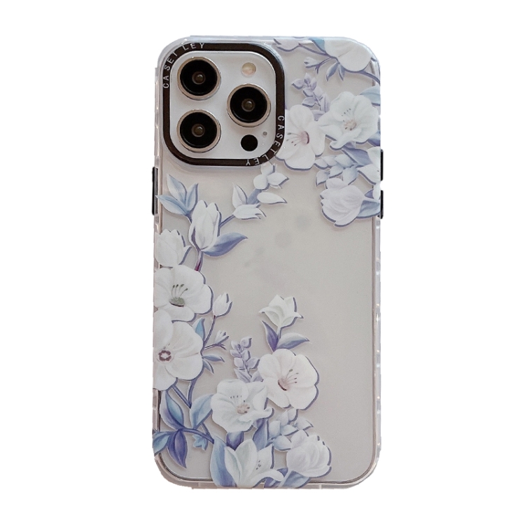 

For iPhone 14 Dual-side Laminating TPU Phone Case(Hibiscus Flower)