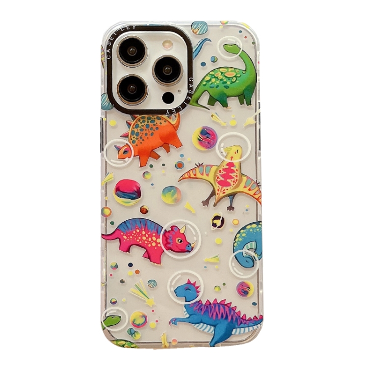 

For iPhone 12 Dual-side Laminating TPU Phone Case(Dinosaur)