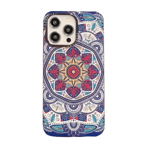 

For iPhone 12 Pro Max Dual-side Laminating TPU Phone Case(Vintage Totem Flower)