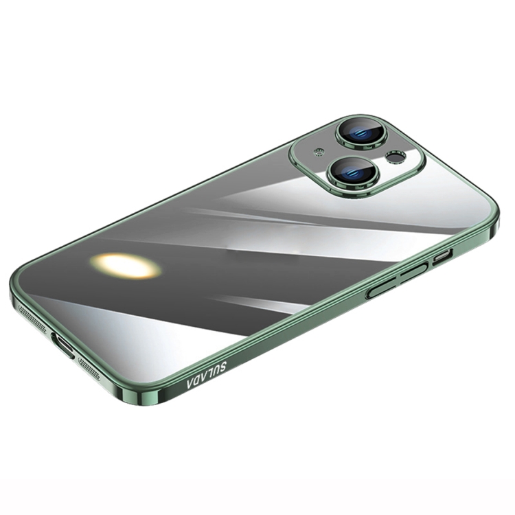 

For iPhone 14 Plus SULADA Hard PC Shockproof Phone Case(Green)