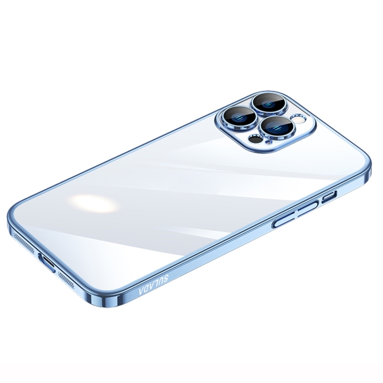 

For iPhone 14 Pro Max SULADA Hard PC Shockproof Phone Case(Sierra Blue)
