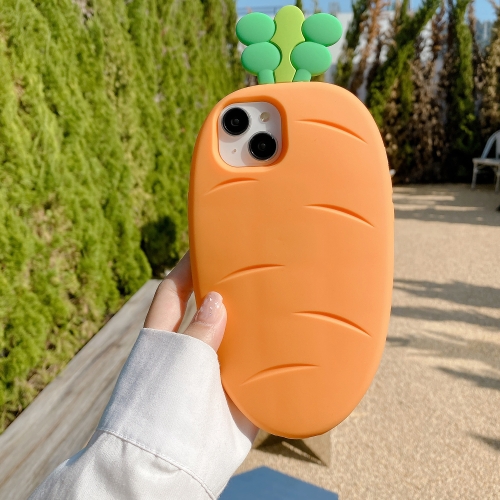 

For iPhone 13 Carrot Silicone Phone Case