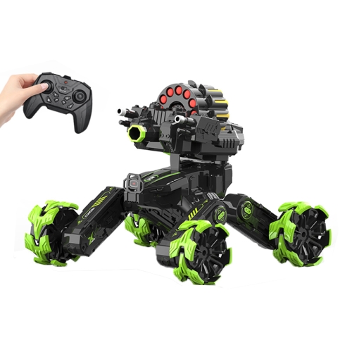 

DM-518 Four-wheel Battle Blooming Tire Spray Remote Control Car, Specification:Single Control Soft Bomb(Green)