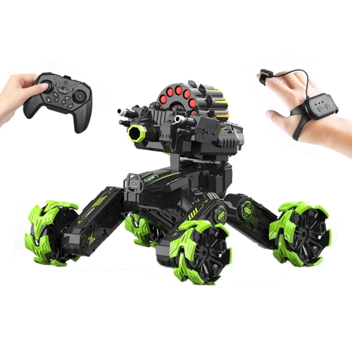 

DM-518 Four-wheel Battle Blooming Tire Spray Remote Control Car, Specification:Dual Control Soft Bomb(Green)