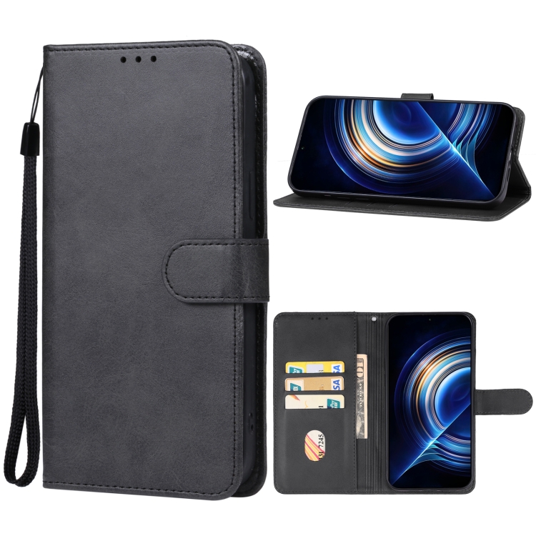 

For Xiaomi Redmi K60 Leather Phone Case(Black)