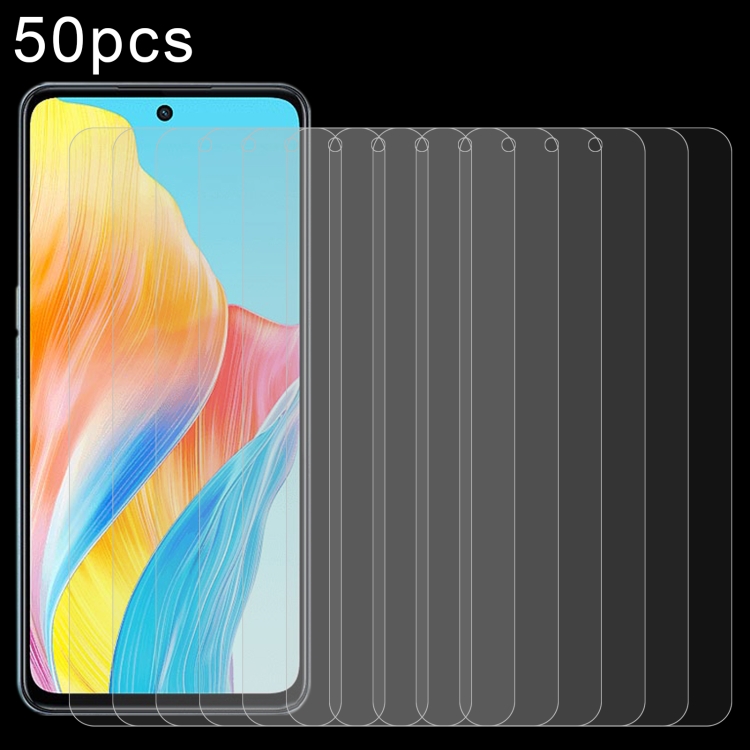 

For OPPO A98 50pcs 0.26mm 9H 2.5D Tempered Glass Film