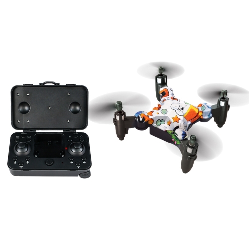 

DH-120 Luggage Mini Folding Quadcopter RC Air Vehicle Drone, Specification:100W Camera(Graffiti)