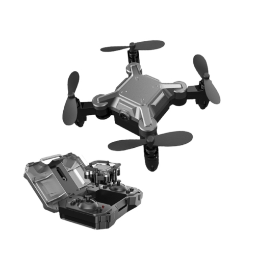 

DH-120 Toolbox Mini Folding Quadcopter RC Air Vehicle Drone, Specification:30W Camera(Titanium Grey)