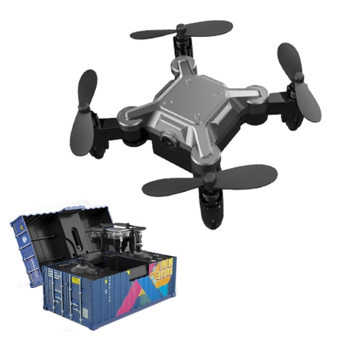 

DH-150 Container Mini Folding Quadcopter RC Air Vehicle Drone, Specification:Standard Without Lens(Titanium Grey)