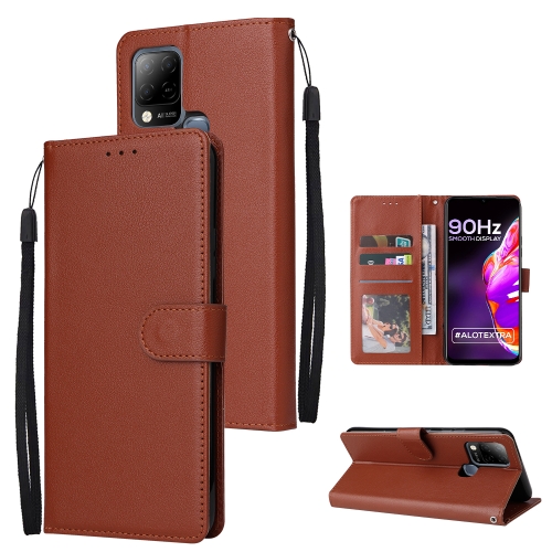

For Infinix Hot 10s Multifunctional Horizontal Flip Leather Case with Three Card Slot(Brown)