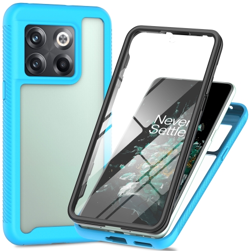 For OnePlus 10T Starry Sky Full Body Hybrid Shockproof Phone Case(Light Blue)