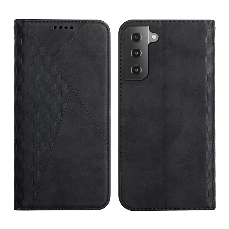 

For Samsung Galaxy S23 Ultra 5G Diamond Splicing Skin Feel Magnetic Leather Phone Case(Black)