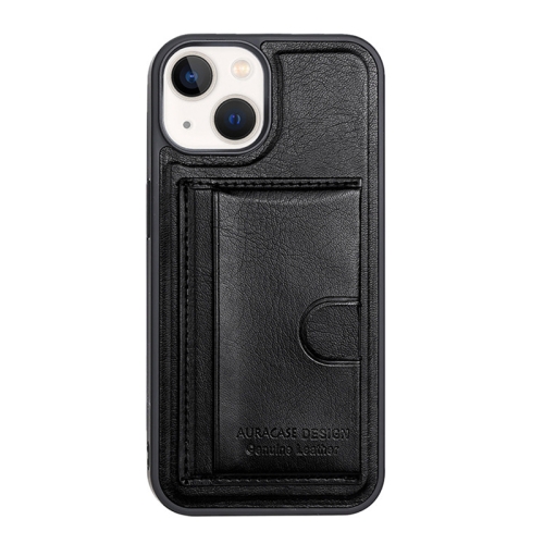 

For iPhone 12 Card Slot Holder Leather Phone Case(Black)