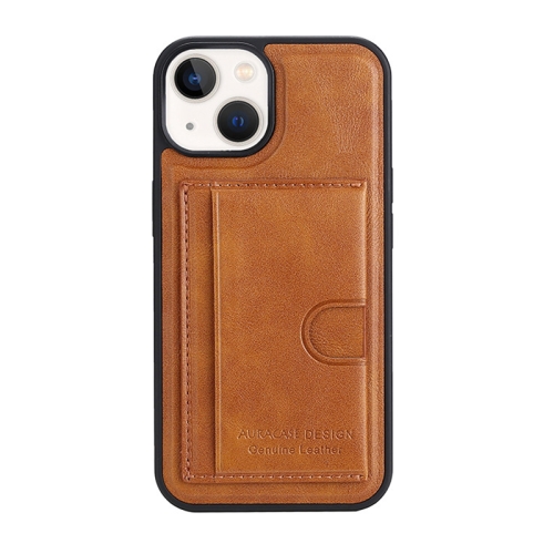 

For iPhone 12 Pro Card Slot Holder Leather Phone Case(Brown)