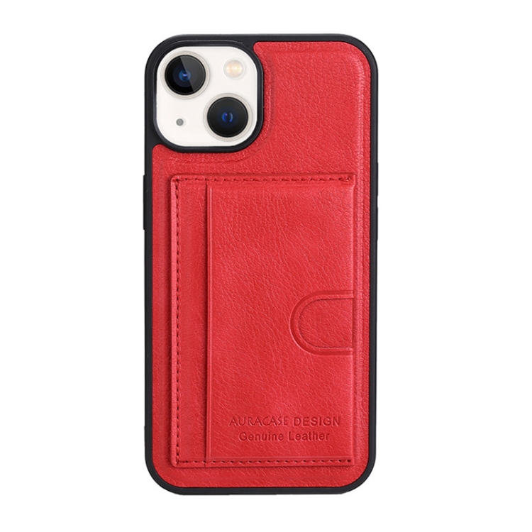 

For iPhone 11 Pro Card Slot Holder Leather Phone Case(Red)