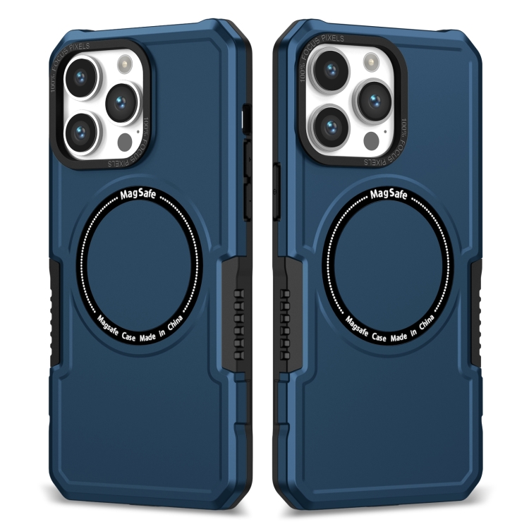 

For iPhone 14 Pro Max MagSafe Shockproof Armor Phone Case(Dark Blue)