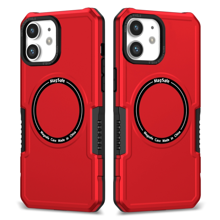 

For iPhone 11 MagSafe Shockproof Armor Phone Case(Red)