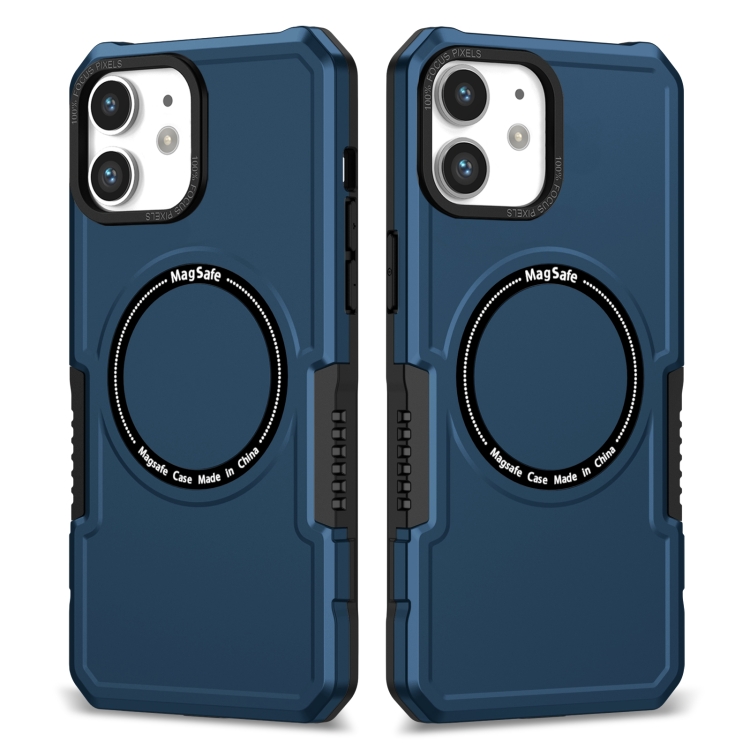 

For iPhone 11 MagSafe Shockproof Armor Phone Case(Dark Blue)