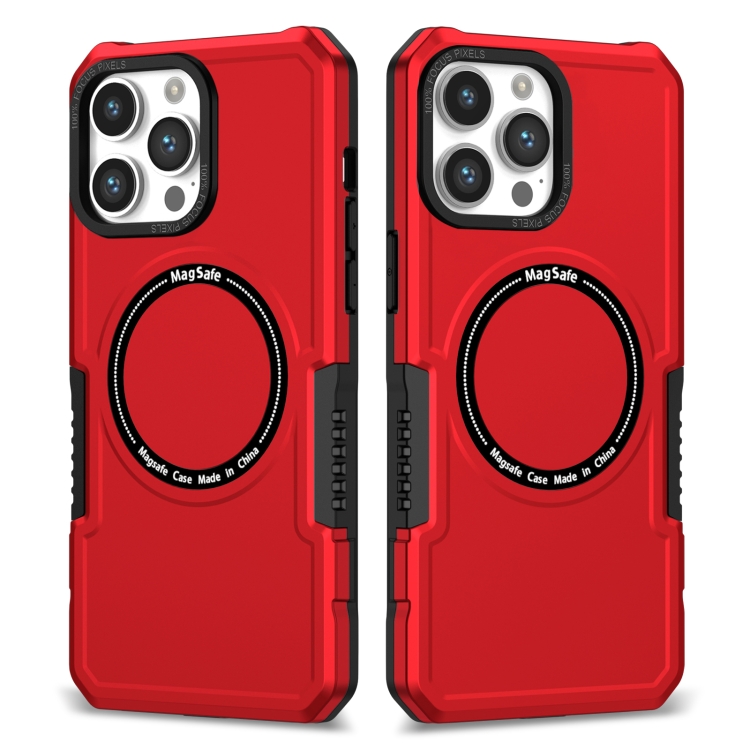 

For iPhone 11 Pro MagSafe Shockproof Armor Phone Case(Red)