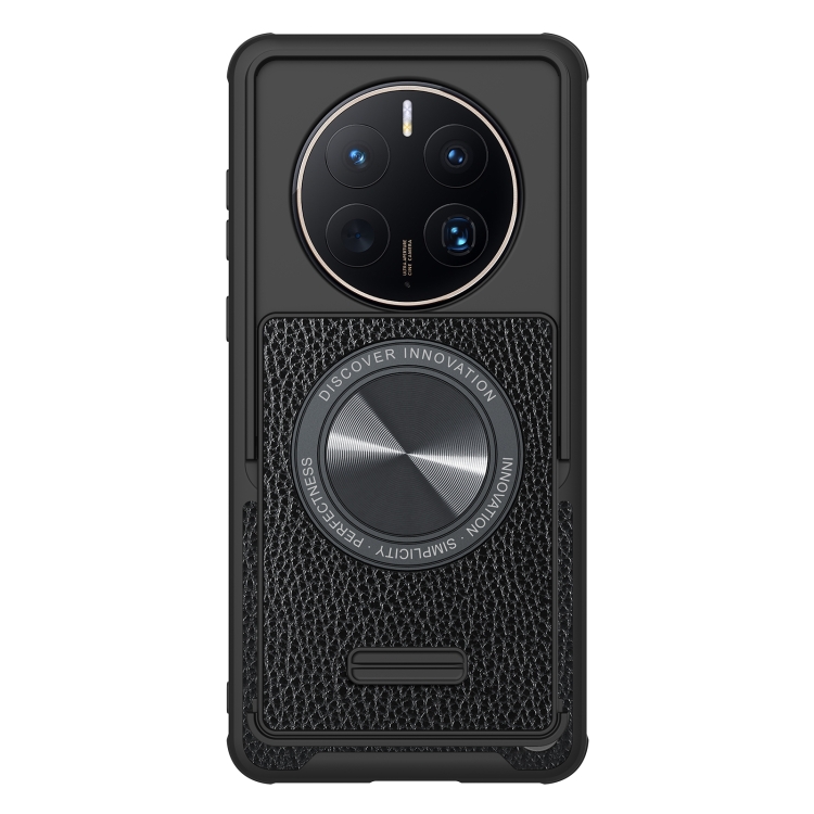 

For Huawei Mate 50 Pro NILLKIN Leather Texture Collector Edition Phone Case(Black)