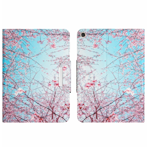 

For Huawei MatePad T10 / T 10s Colored Drawing Horizontal Flip Leather Tablet Case(Cherry Blossoms)