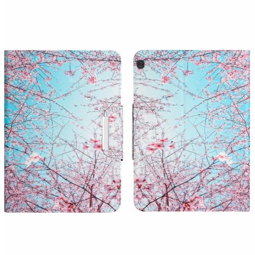 

For Lenovo Tab M10 TB-X505 Colored Drawing Horizontal Flip Leather Tablet Case(Cherry Blossoms)