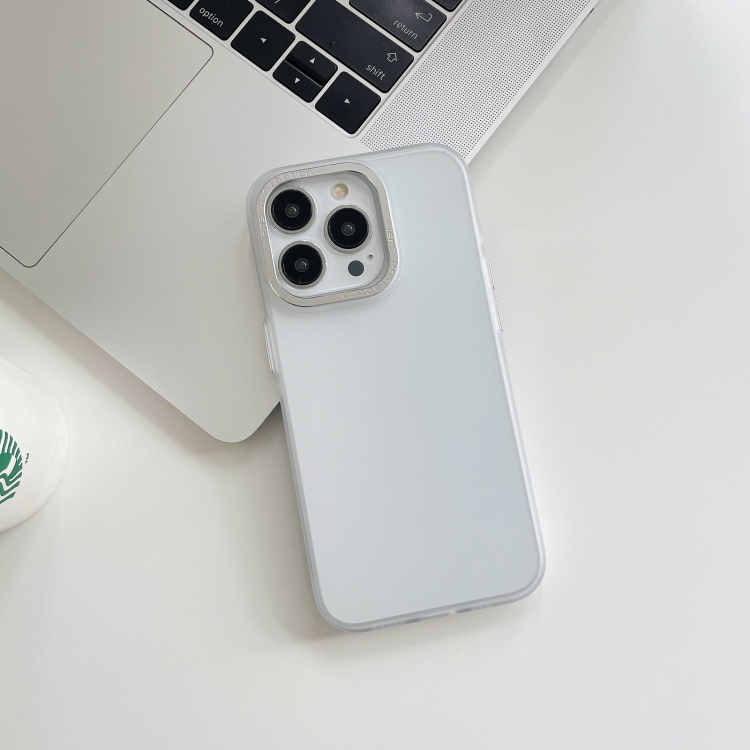 

For iPhone 14 PC Frosted Phone Case(White)