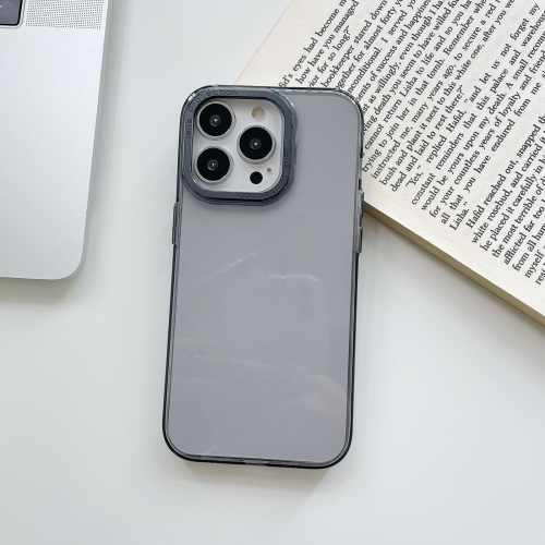 

For iPhone 14 Pro PC Transparent Phone Case(Black)