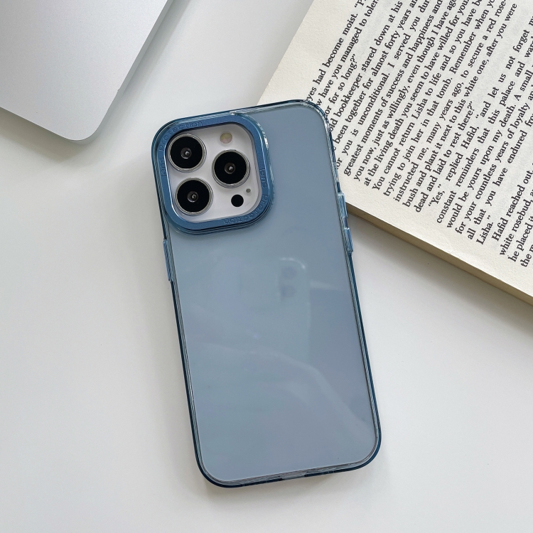 

For iPhone 13 PC Transparent Phone Case(Blue)