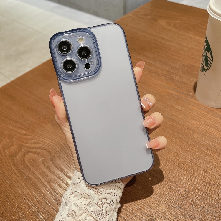 

For iPhone 12 Pro Glass Phone Case(Blue)