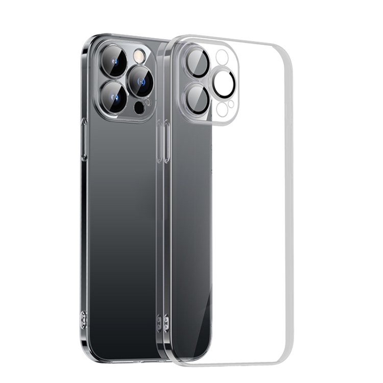 

For iPhone 13 Pro Max Ultra-thin PC Phone Case with Lens Film(Transparent Black)