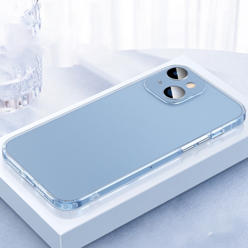 

For iPhone 13 2 in 1 Skin Feel Frosted Phone Case with Lens Film(Translucent)