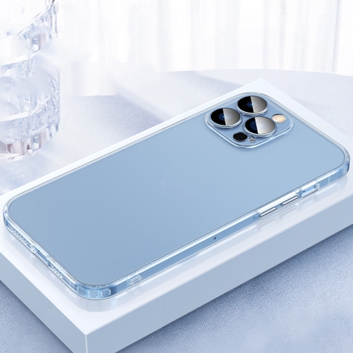 

For iPhone 12 Pro Max 2 in 1 Skin Feel Frosted Phone Case with Lens Film(Translucent)