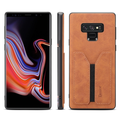 

For Samsung Galaxy Note9 Denior DV Elastic Card PU Back Cover Phone Case(Brown)