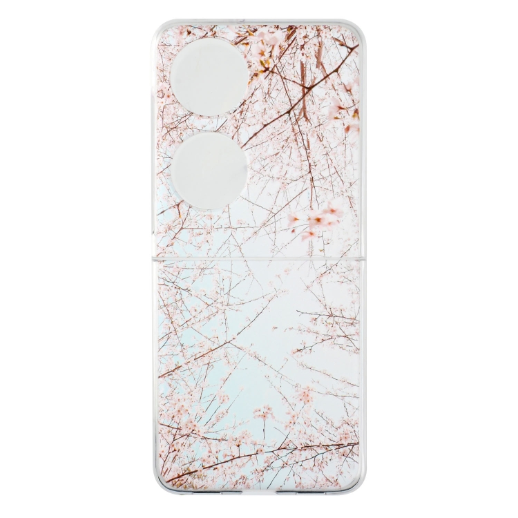 

For Huawei P50 Pocket Foldable Colored Drawing PC Phone Case(Cherry Blossoms)